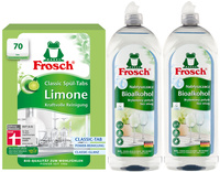 FROSCH Ekologiczne Tabletki x70 Nabłyszczacz do Naczyń do Zmywarki 2x750ml