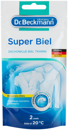 Dr. Beckmann Super Biel Wybielacz do Tkanin 80 g (2 prania)