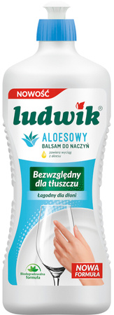 LUDWIK Płyn do Mycia Naczyń Balsam Aloesowy Biodegradowalny 900g