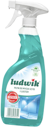 LUDWIK Płyn do Mycia Szyb i Luster Fresh 600ml Biodegradowalny bez Smug