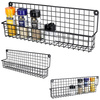 Półka ścienna na przyprawy metalowa czarna loft 39,5x6,5x14cm