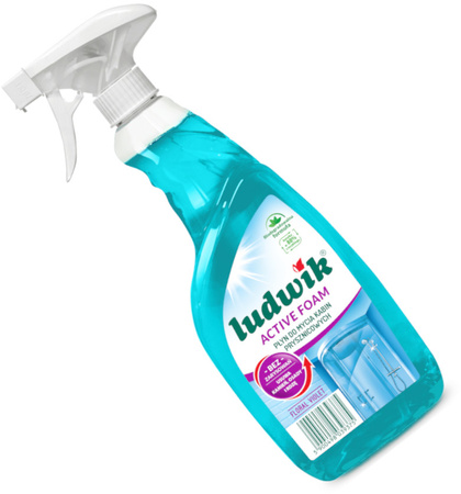LUDWIK Active Foam Płyn do Mycia Kabin Prysznicowych Floral Violet BIO 600ml x3