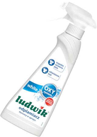 Ludwik OXY Odplamiacz Tlenowy w Sprayu Biel 250ml