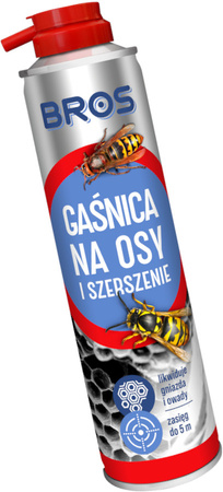 BROS Gaśnica Spray na Osy i Szerszenie 300ml - Zwalczanie Gniazd z 5 metrów