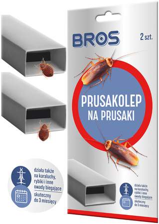 BROS Prusakolep Pułapka Lep na Prusaki Karaluchy Rybiki Owady Biegające x2