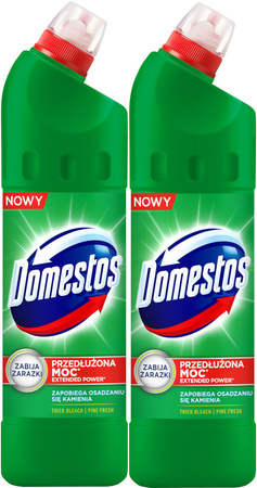 DOMESTOS Extended Power Płyn do WC Pine Fresh 2x750ml