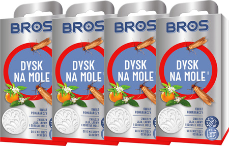 BROS Dysk na Mole Odzieżowe Kwiat Pomarańczy do 6 mcy x4