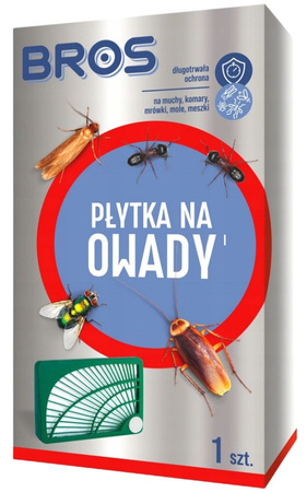 BROS Płytka Pułapka na Owady Latające i Biegające Odstraszacz Insektów x 3