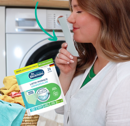 Dr. Beckmann MAGIC LEAVES Chusteczki Listki Piorące do Prania Uniwersalne 80 prań
