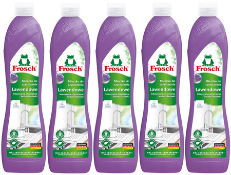 Frosch Ekologiczne Lawendowe Mleczko do Czyszczenia Kuchni i Łazienki 500ml x5