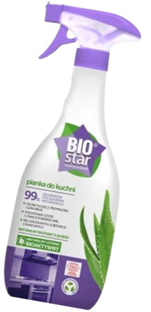 BIOSTAR Ekologiczna pianka spray do czyszczenia kuchni z aloesem 700 ml