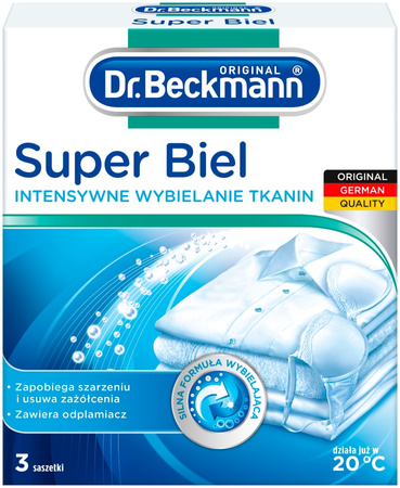 Dr. Beckmann Super Biel Proszek do Wybielania Tkanin 3x40g