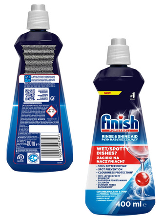 Finish Płyn Nabłyszczający do Naczyń Nabłyszczacz do Zmywarki 400ml