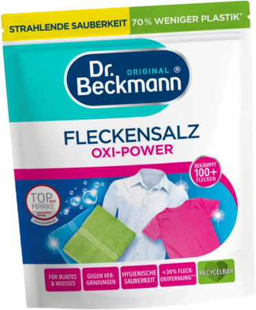 DR. BECKMANN OXI-POWER SÓL DO ODPLAMIANIA PRANIA KOLOROWEGO ODPLAMIACZ 400G