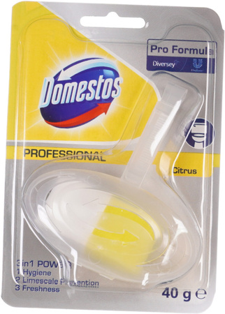 DOMESTOS Zawieszka Kostka 3 w 1 do WC na Kamień Wymienny Wkład Cytrynowa x6