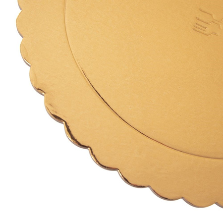 Podkład pod tort, ciasto złoty 26 cm