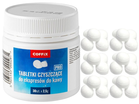 Profesjonalne Tabletki Czyszczące do Ekspresów do Kawy Usuwające Osady x 30