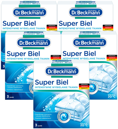 Dr. Beckmann Super Biel Proszek do Wybielania Tkanin 15x40g