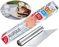 Folia Aluminiowa GUT & GUNSTIG do Pieczenia Grillowania Mrożenia MOCNA 30 m