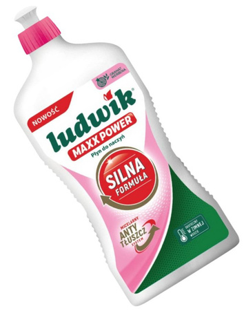Ludwik MAXX POWER Płyn do Mycia Naczyń Silna Formuła na Tłuszcz Granat 725g