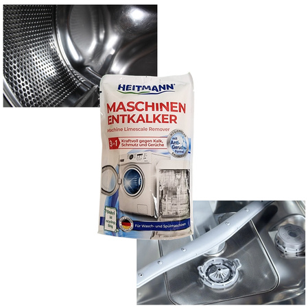 Heitmann 175g Entkalker Odkamieniacz do Pralek i Zmywarek 3w1 Skuteczny