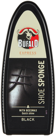 Bufalo Express Black Gąbka do pielęgnacji obuwia