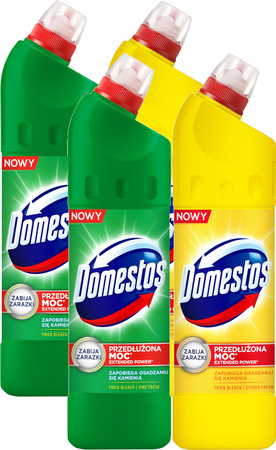 DOMESTOS Extended Power Płyn do WC MIX Fresh 4x750ml