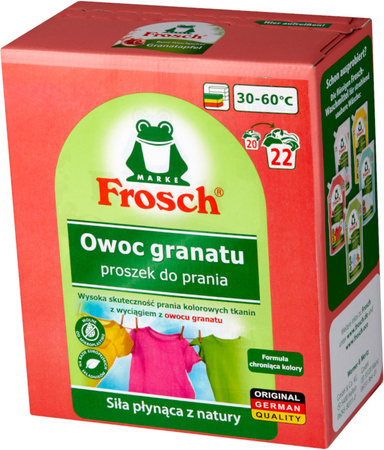 Frosch Ekologiczny Proszek do Prania Owoc Granatu 1,45 kg  BIO (22 prania)