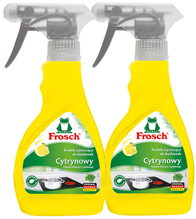 Frosch Ekologiczny Cytrynowy Płyn do Czyszczenia Płyt Ceramicznych i Indukcyjnych 300ml x2