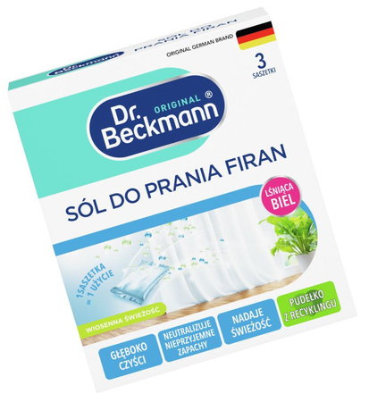 Dr. Beckmann Sól do Prania Firan Intensywna Biel i Odświeżanie 3 x 40g
