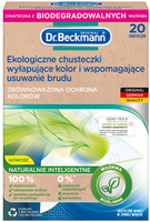 Dr. Beckmann Ekologiczne chusteczki wyłapujące kolor i wspomagające usuwanie brudu 20 sztuk