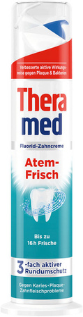 Theramed Atem-Frisch Odświeżająca Oddech Pasta do Mycia Zębów 3w1 Tuba 200ml