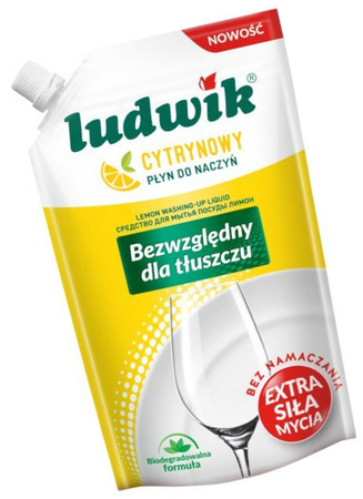 LUDWIK Płyn do Mycia Naczyń Cytrynowy BIO 450g