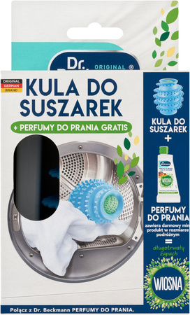 Dr. Beckmann Kula Zmiękczająca + Perfum do Prania, Pralki i Suszarki  50 ml PL