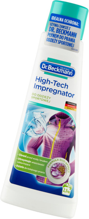 Dr. Beckmann High-Tech Impregnator do Odzieży Sportowej 250ml