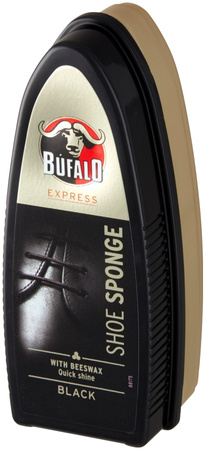 Bufalo Express Black Gąbka do pielęgnacji obuwia