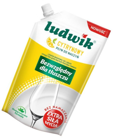 LUDWIK Płyn do Mycia Naczyń Cytrynowy BIO 450g