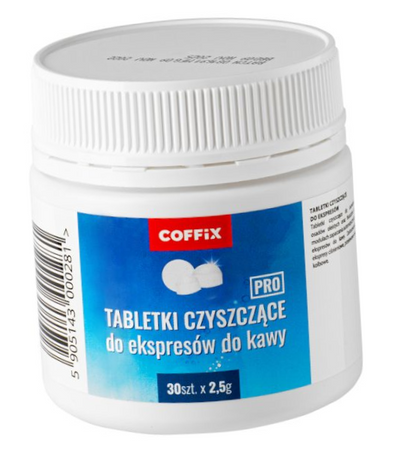 Profesjonalne Tabletki Czyszczące do Ekspresów do Kawy Usuwające Osady x 30