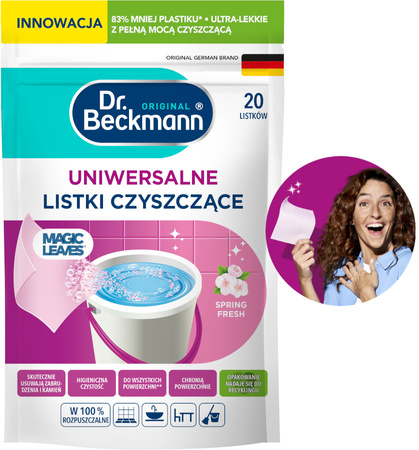 Dr. Beckmann Magic Leaves Listki Czyszczące Uniwersalne Rozpuszczalne x20