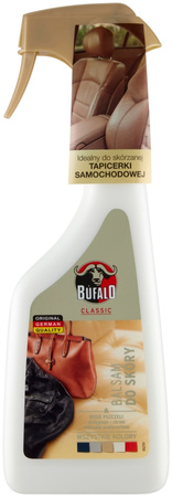 Bufalo Classic Balsam Płyn do Pielęgnacji Skóry Tapicerki Torebek Kurtek Bezbarwny 500ml