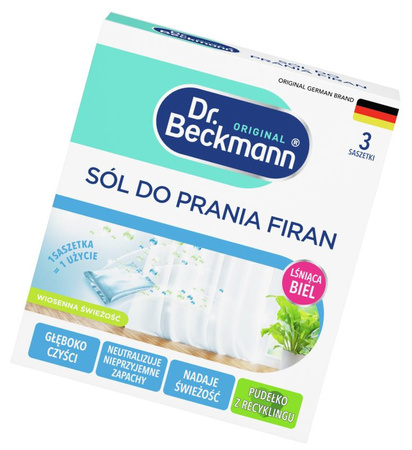 Dr. Beckmann Sól do Prania Firan Intensywna Biel i Odświeżanie 3 x 40g