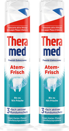 Theramed Atem-Frisch Odświeżająca Oddech Pasta do Mycia Zębów 3w1 Tuba 200ml