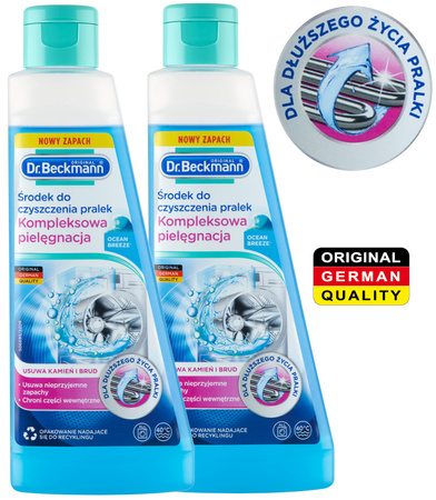 Dr. Beckmann Kompleksowy Czyścik do Pralki Ocean Breeze NeoFresh 250ml x2