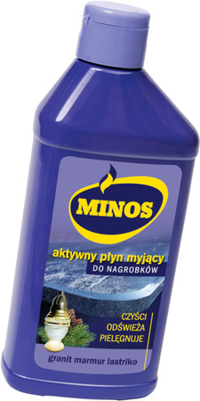 MINOS AKTYWNY PŁYN DO MYCIA NAGROBKÓW GRANITU MARMURU LASTRIKO 270ML x5
