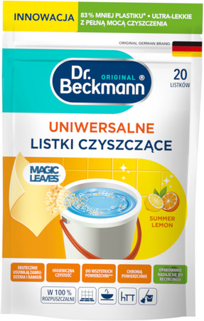 Dr. Beckmann Magic Leaves Listki Czyszczące Uniwersalne Rozpuszczalne x20