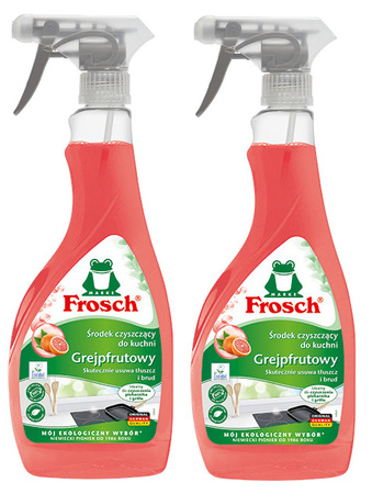 2x Frosch Płyn do Czyszczenia Kuchni Piekarnika Grilla Tłuszcz i Brud 500ml