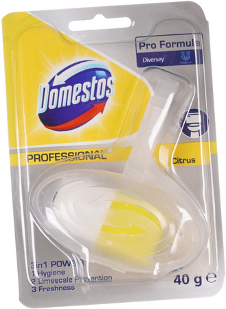 DOMESTOS Zawieszka Kostka 3 w 1 do WC na Kamień Wymienny Wkład Cytrynowa x6