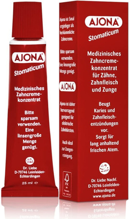 AJONA Stomaticum Pasta do Mycia Zębów Koncentrat Medyczny 25ml DE