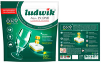Ludwik Ultimate OXY PLUS POWER Tabletki do Zmywarki All in 1 Lemon 80 szt
