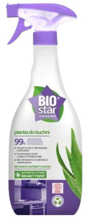 BIOSTAR Ekologiczna pianka spray do czyszczenia kuchni z aloesem 700 ml